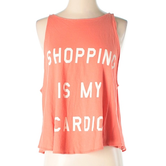 Wildfox Shopping is my Cardio Tank Top - Picture 2 of 3